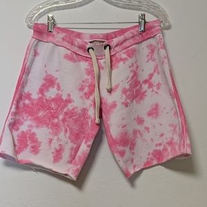 Tie Dye Sweat Shorts Ladies Small
